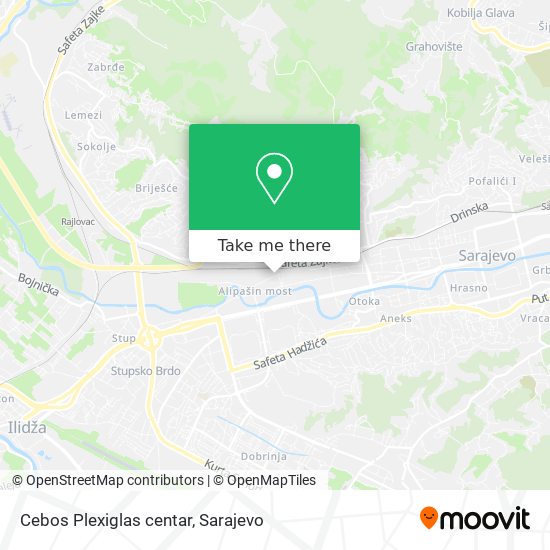 Cebos Plexiglas centar map