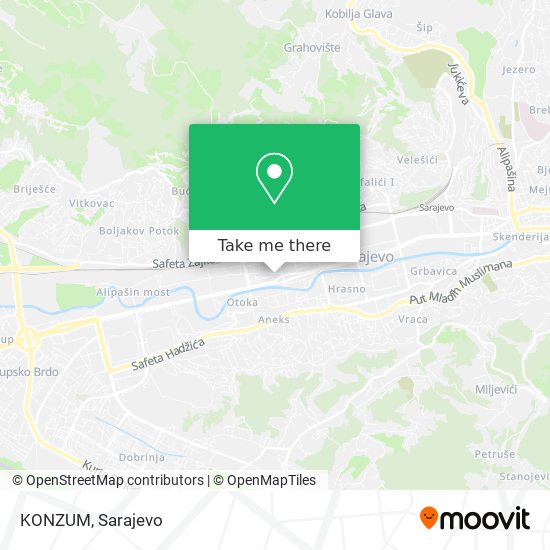 KONZUM mapa