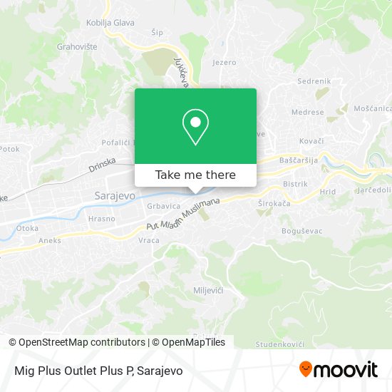 Mig Plus Outlet Plus P mapa