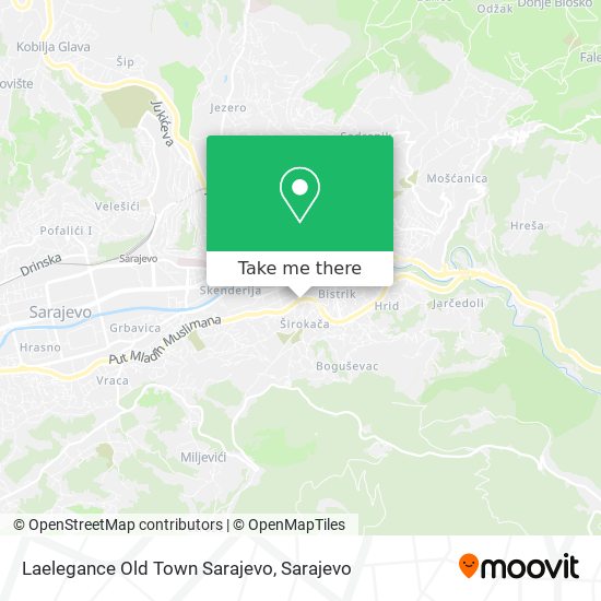 Laelegance Old Town Sarajevo mapa