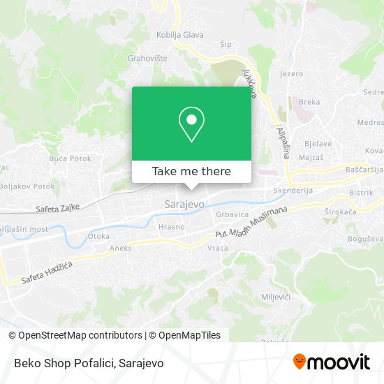 Beko Shop Pofalici map
