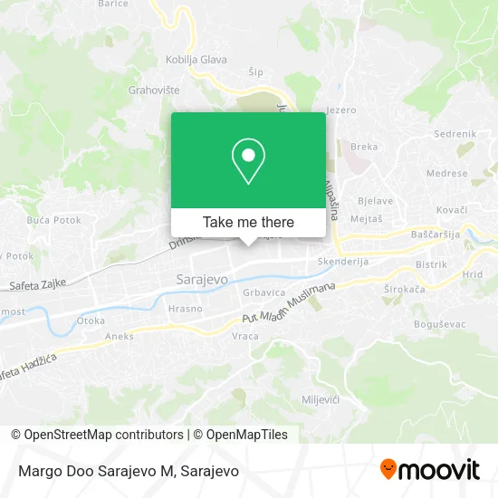 Margo Doo Sarajevo M mapa