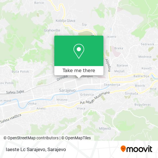 Iaeste Lc Sarajevo map