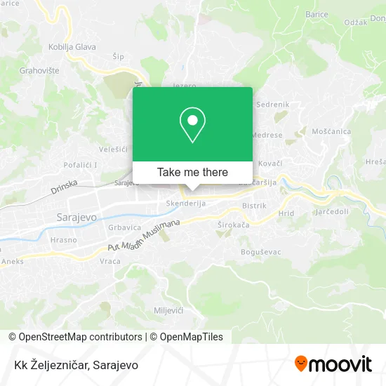 Kk Željezničar map