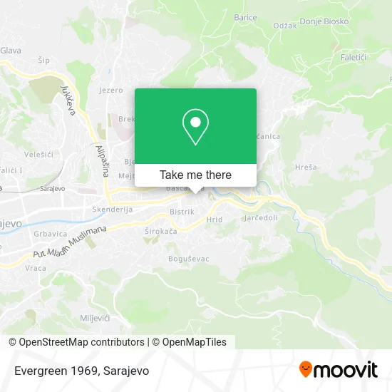 Evergreen 1969 map