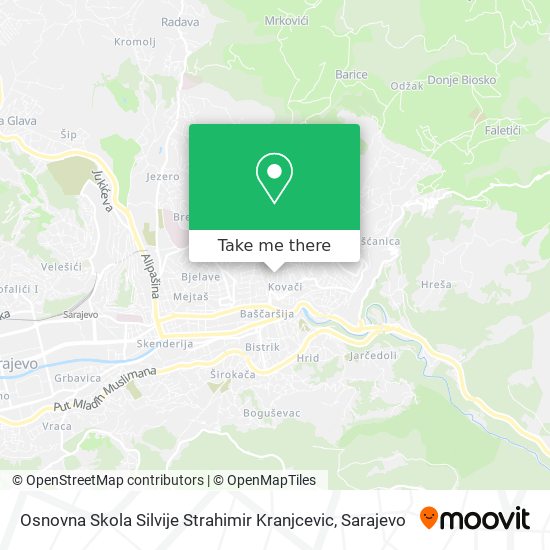 Karta Osnovna Skola Silvije Strahimir Kranjcevic