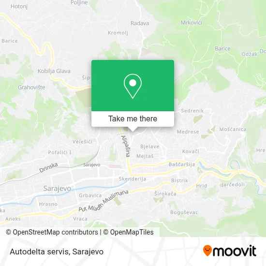 Autodelta servis map