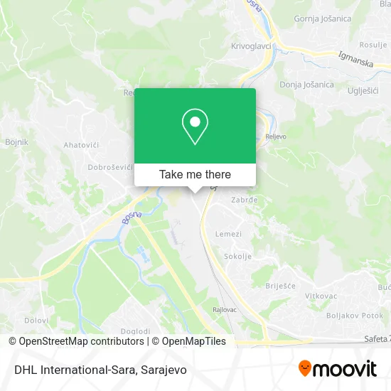 DHL International-Sara map