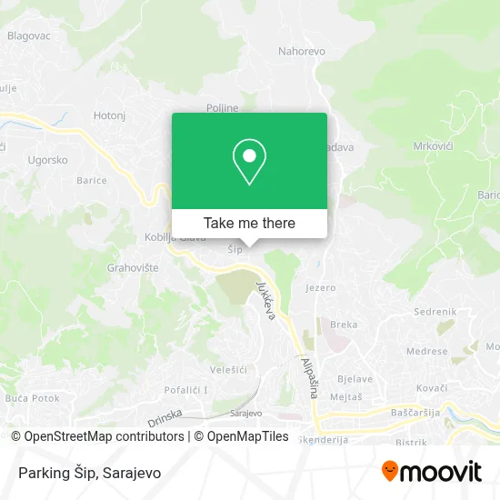 Parking Šip map