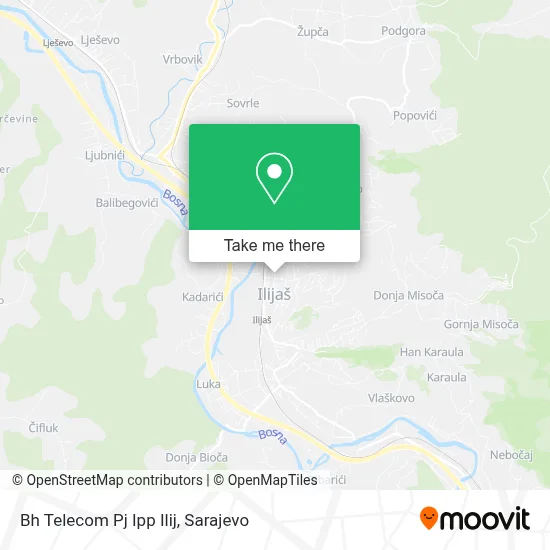 Bh Telecom Pj Ipp Ilij map