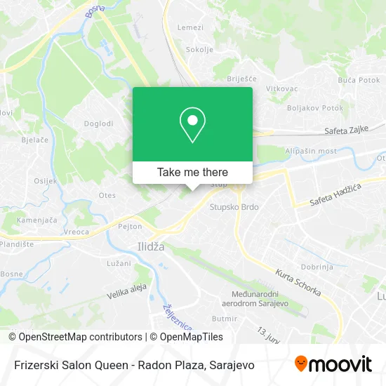 Frizerski Salon Queen - Radon Plaza map