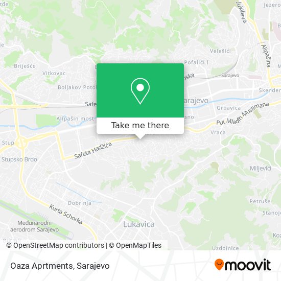 Oaza Aprtments map