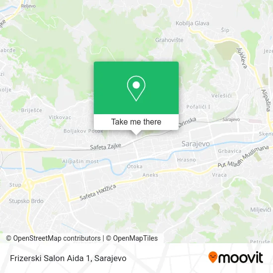 Frizerski Salon Aida 1 map