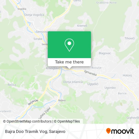Bajra Doo Travnik Vog map