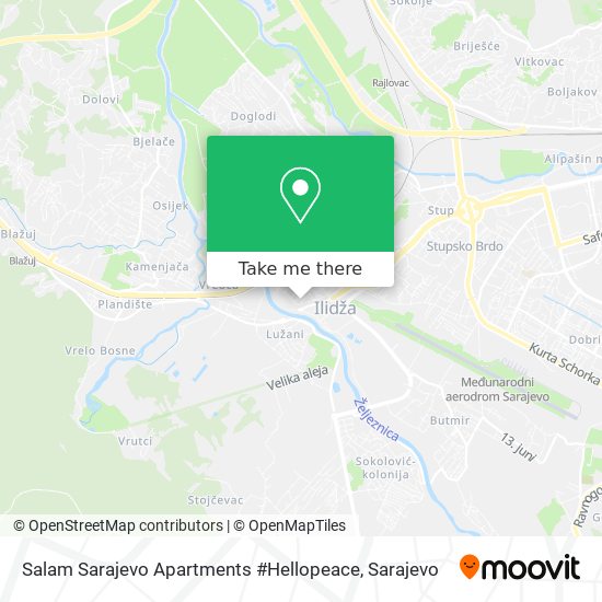 Salam Sarajevo Apartments #Hellopeace map