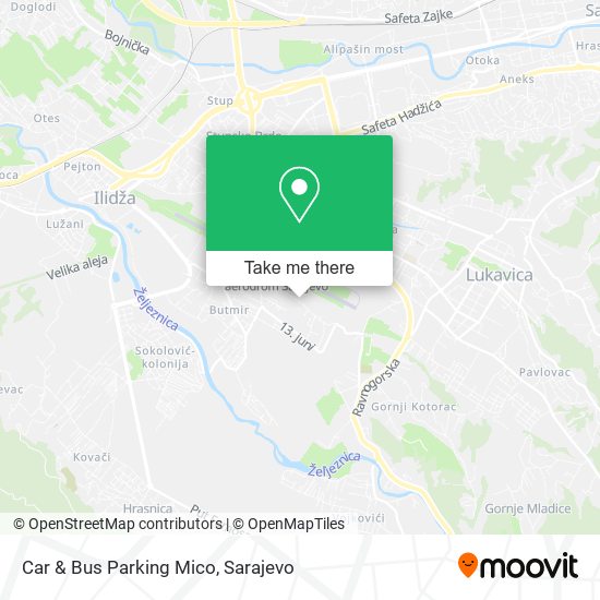 Car & Bus Parking Mico mapa