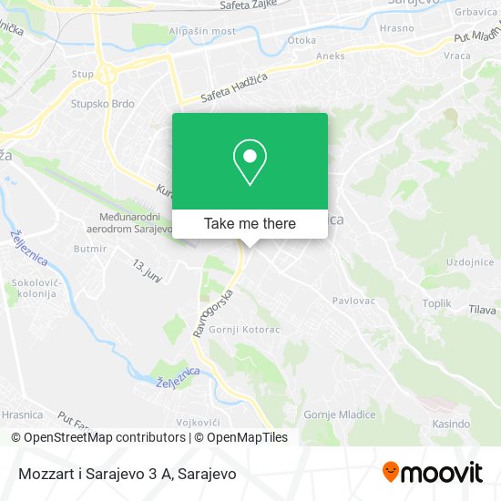 Mozzart i Sarajevo 3 A map