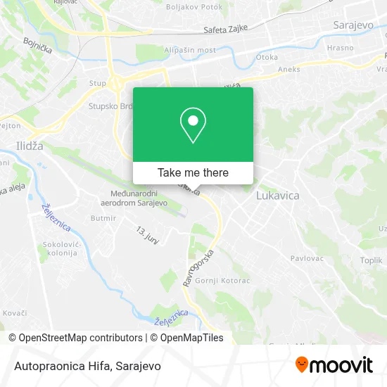 Autopraonica Hifa mapa