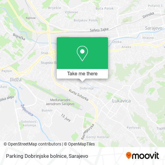 Parking Dobrinjske bolnice map