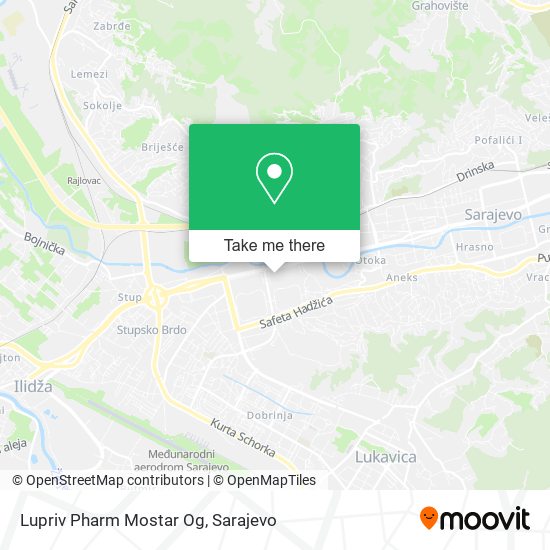Lupriv Pharm Mostar Og map