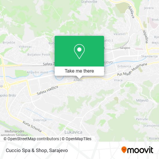 Cuccio Spa & Shop mapa