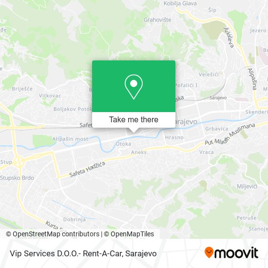 Vip Services D.O.O.- Rent-A-Car map