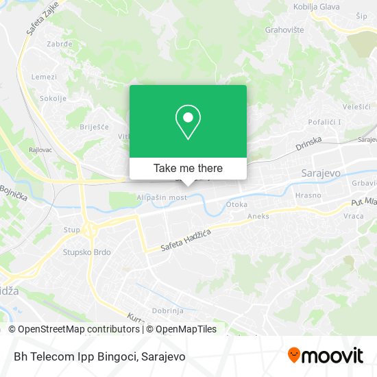 Bh Telecom Ipp Bingoci map