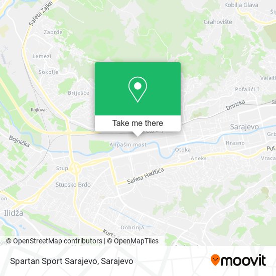 Spartan Sport Sarajevo map