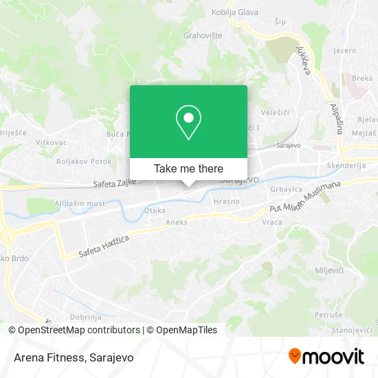 Arena Fitness map