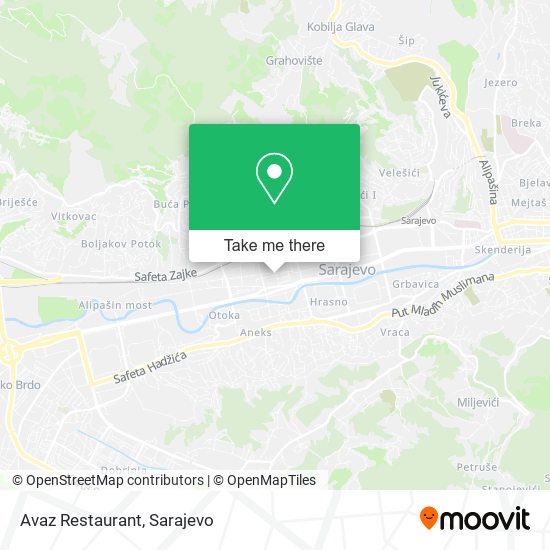 Avaz Restaurant mapa