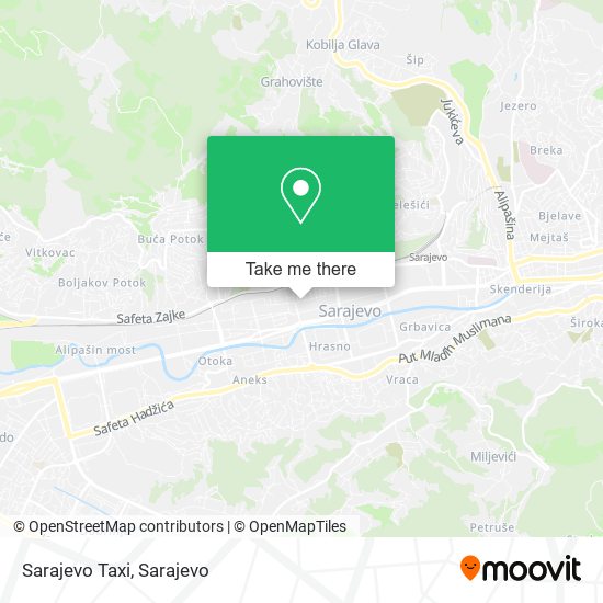 Sarajevo Taxi map