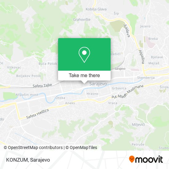 KONZUM map