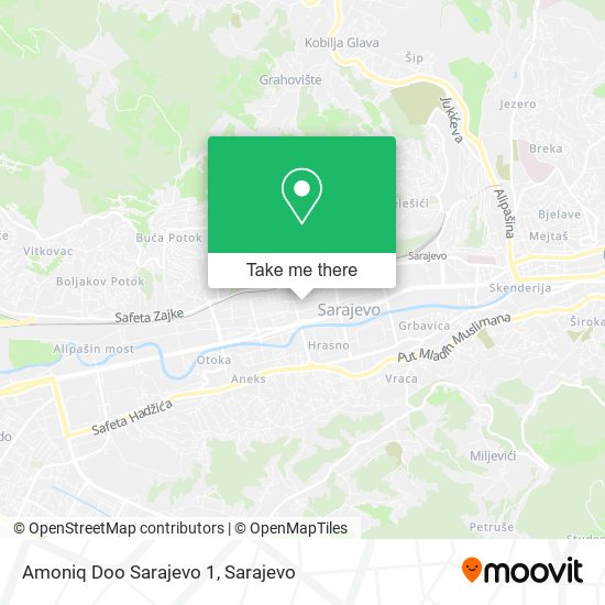 Amoniq Doo Sarajevo 1 map