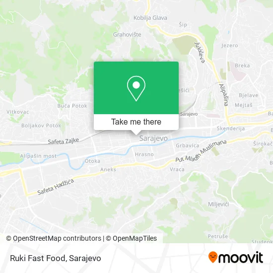 Ruki Fast Food map