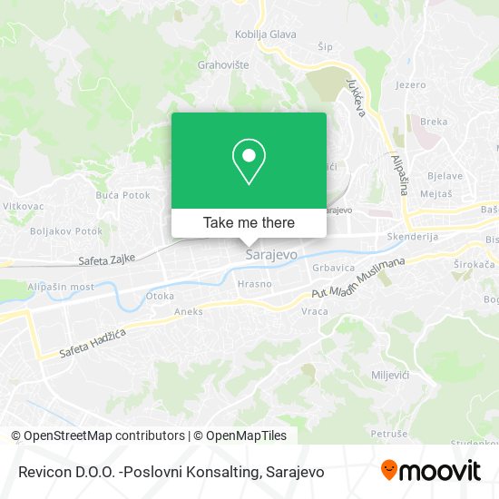 Revicon D.O.O. -Poslovni Konsalting map