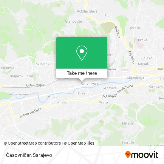 Časovničar map