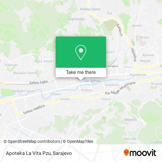 Apoteka La Vita Pzu map
