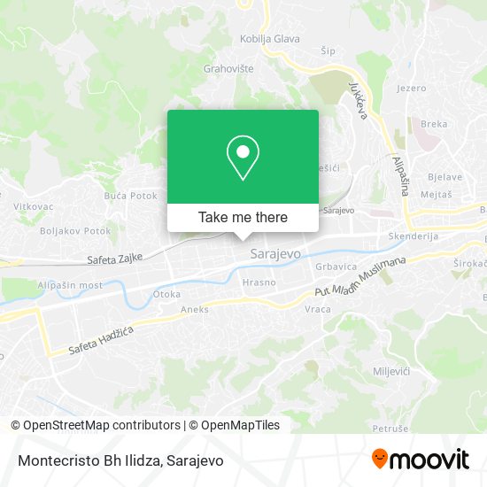 Montecristo Bh Ilidza map