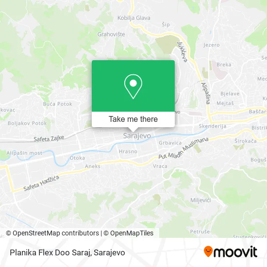 Planika Flex Doo Saraj map