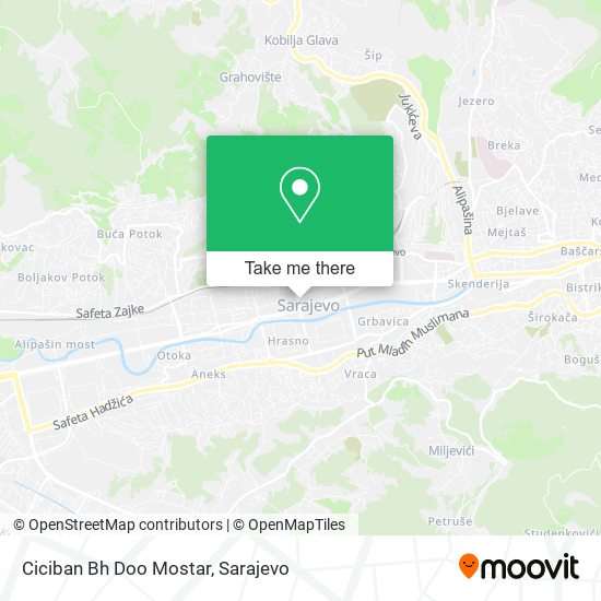 Ciciban Bh Doo Mostar map