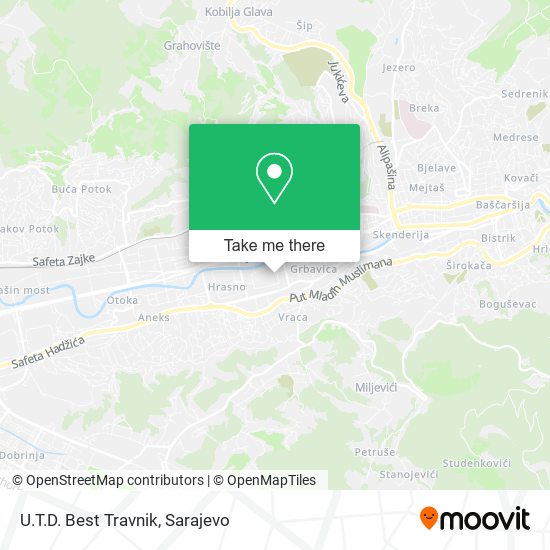 U.T.D. Best Travnik map