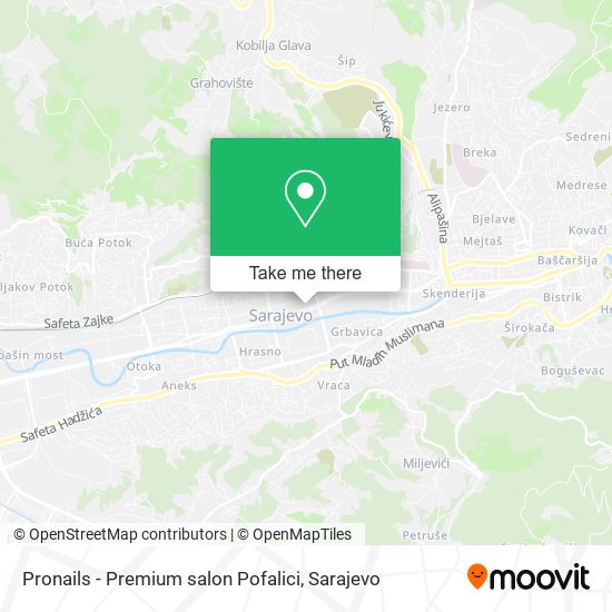 Pronails - Premium salon Pofalici map
