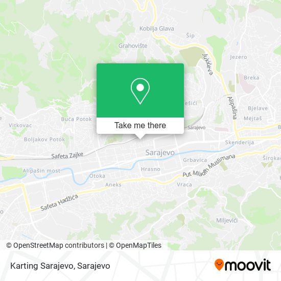 Karting Sarajevo map