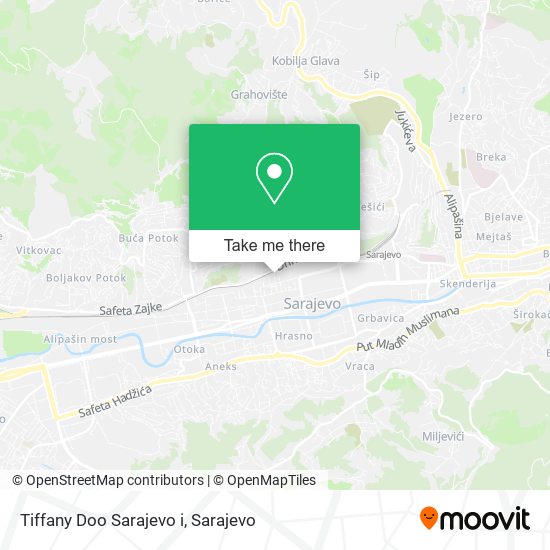 Tiffany Doo Sarajevo i map