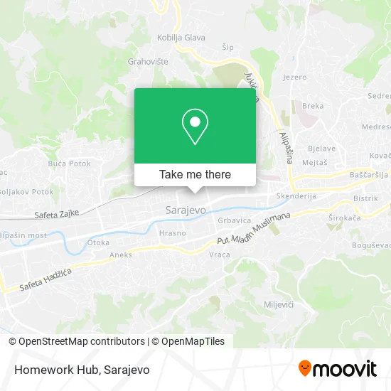 Homework Hub map