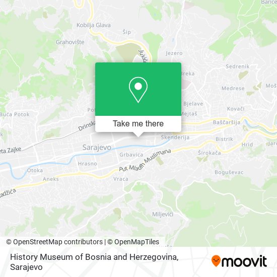 History Museum of Bosnia and Herzegovina map
