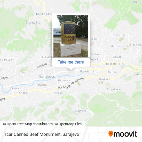Icar Canned Beef Monument mapa