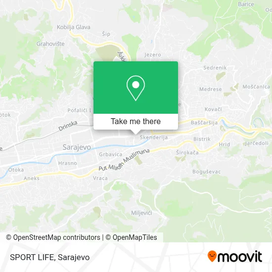 SPORT LIFE mapa