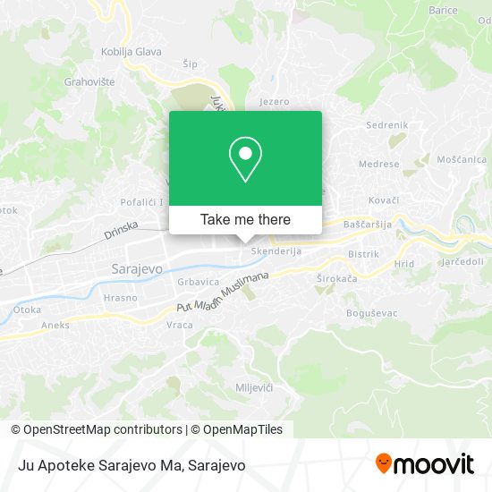 Ju Apoteke Sarajevo Ma mapa