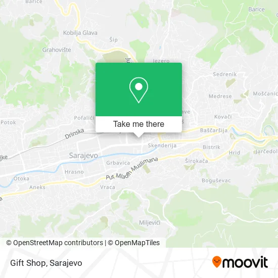 Gift Shop mapa